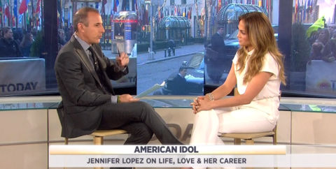 American Idol 2012 - Jennifer Lopez on the Today Show