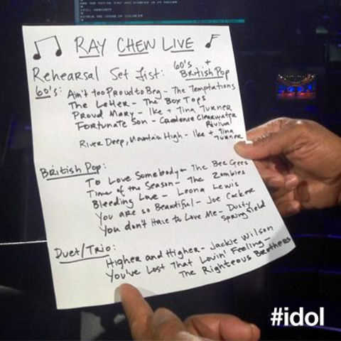 American Idol 2012 top 5 song list