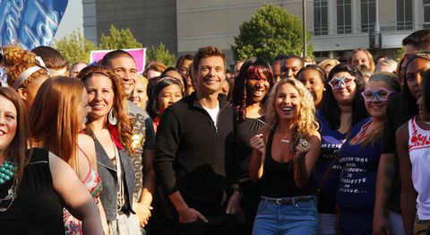 Ryan Seacrest and Haley Reinhart at Chicago auditions