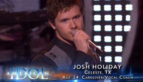 Josh Holiday on American Idol 2013