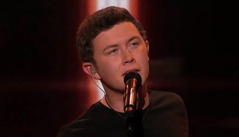 Scotty McCreery performs on American Idol