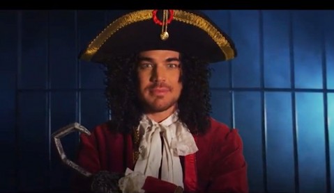 Adam Lambert as Captain Hook