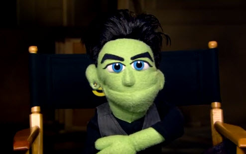 Glee Adam Lambert puppet