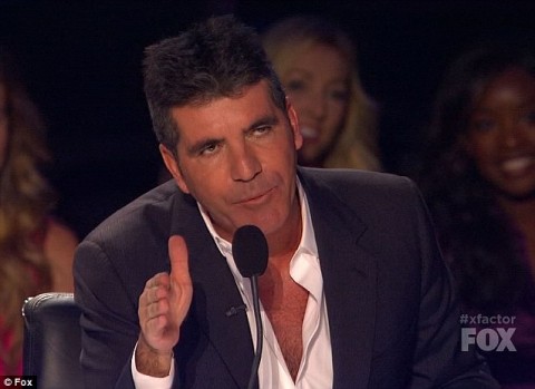 Simon Cowell on The X Factor - Source: FOX