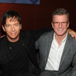 Harry Connick Jr. poses with FOX's Kevin Reilly