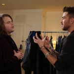 Adam Lambert helps a Hopeful prepar