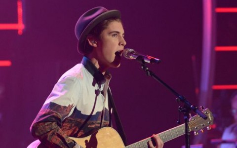 Sam Woolf performs on American Idol 2014