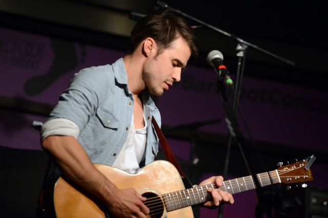Kris Allen performs at the Soles4Souls charity concert, sponsored by Barefoot Wine & Bubbly