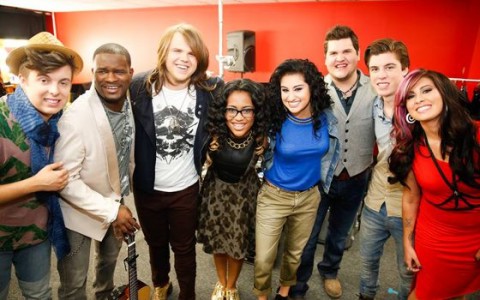 Top 8 backstage on American Idol