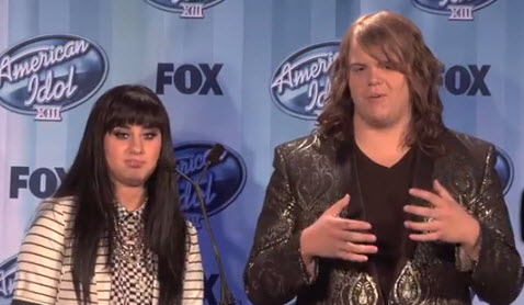 American Idol 2014 Jena Irene and Caleb Johnson