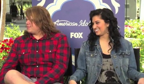 Caleb Johnson and Jena Irene American Idol