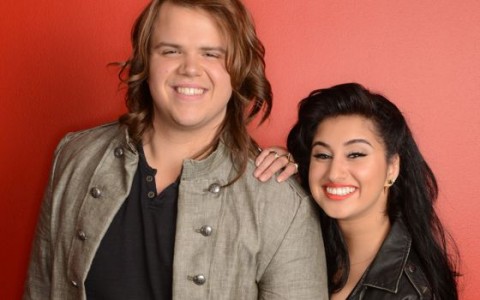 Caleb Johnson and Jena Irene on American Idol 2014