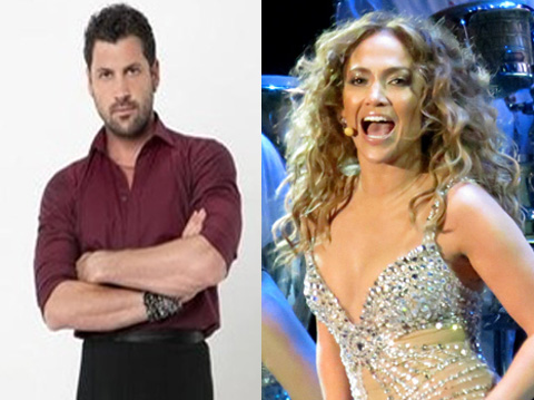 Maksim Chmerkovskiy (ABC) and Jennifer Lopez (Wikimedia.org)