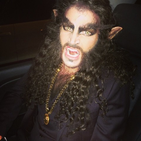 American Idol's Adam Lambert goes full werewolf for Halloween (Twitter)
