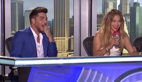 Adam Lambert as a judge on American Idol 2015 auditions
