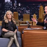 Carrie Underwood talks with Jimmy Fallon