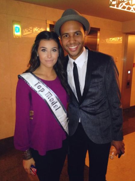 Rayvon Owen with  Miss Florida Teen Top Model