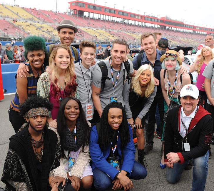 Top 11 AMERICAN IDOL contestants attend the AUTO CLUB 400