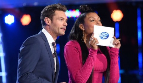 American Idol host Ryan Seacrest & Taraji Penda Henson