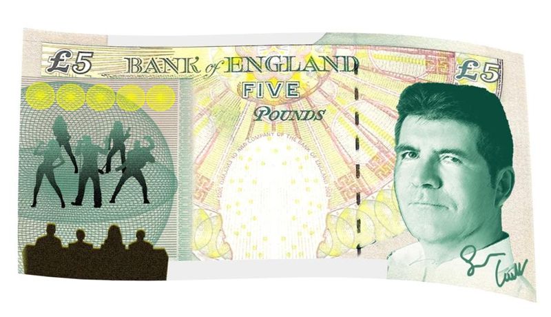 Simon Cowell on new £5 note