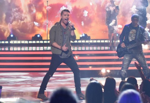 Nick Fradiani performs on AMERICAN IDOL