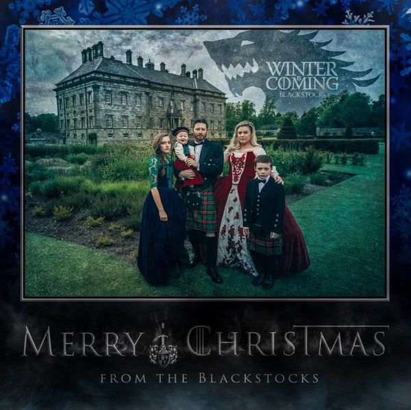 Kelly Clarkson & Game of Thrones Christmas card
