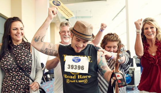 Golden Ticket holder at American Idol auditions