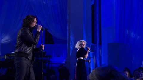 Constantine Maroulis and Jenn Blosil American Idol Top 24 duet (FOX)