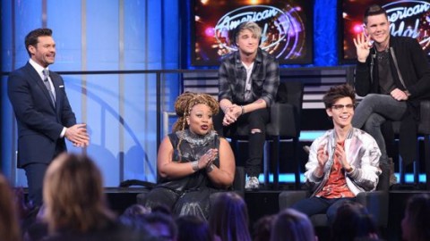 Ryan Seacrest and the American Idol Top 4