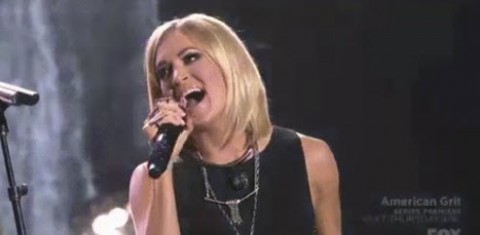 American Idol winner Carrie Underwood takes the stage with Keith Urban (FOX)