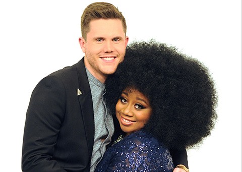 AMERICAN IDOL: Top 2 Revealed: L-R: Top 2 contestants Trent Harmon and La'Porsha Renae on AMERICAN IDOL airing Wednesday, April 6 (8:00-9:00 PM ET/PT) on FOX. © 2016 FOX Broadcasting Co. Cr: Michael Becker/ FOX. This image is embargoed until Wednesday, April 6, 10:00PM PT / 12:00AM ET