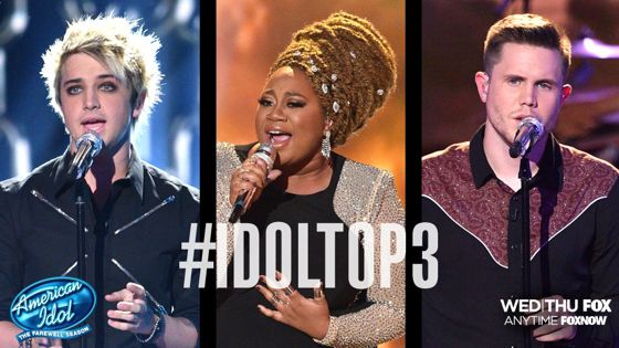 American Idol 2016's Top 3 contestants