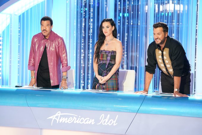 Lionel Richie, Katy Perry, and Luke Bryan on American Idol 2023