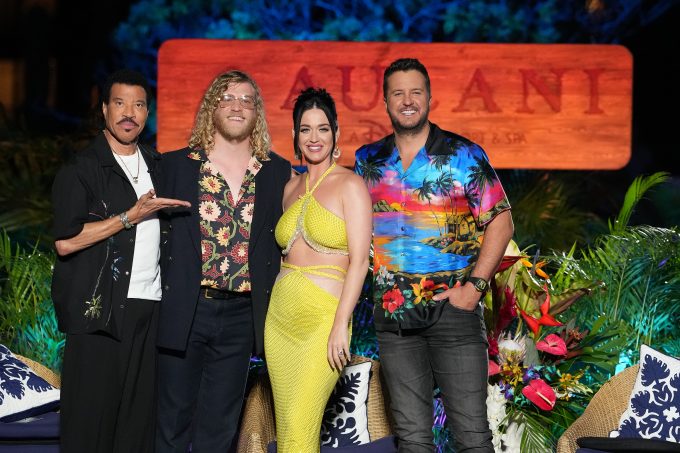 LIONEL RICHIE, ALLEN STONE, KATY PERRY, LUKE BRYAN on American Idol 2023