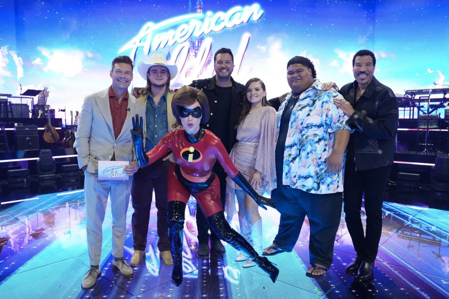 RYAN SEACREST, COLIN STOUGH, KATY PERRY, LUKE BRYAN, MEGAN DANIELLE, IAM TONGI, LIONEL RICHIE on American Idol 2023